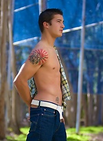 Hot brunette stud Talan naked by PerfectGuyz