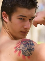 Hot brunette stud Talan naked by PerfectGuyz