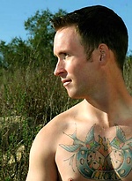 Tattooed hunk Chris posing naked by PerfectGuyz