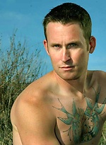 Tattooed hunk Chris posing naked by PerfectGuyz