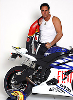 Marcello looking sexy in his biker leathers by With Marcello With Marcello