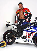 Marcello looking sexy in his biker leathers by With Marcello With Marcello