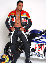 Marcello looking sexy in his biker leathers by With Marcello With Marcello