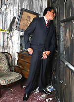 Marcello wearing red sheer socks and masturbating by With Marcello With Marcello