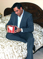 Stud Marcello has some fun with his new socks by With Marcello With Marcello