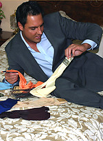Stud Marcello has some fun with his new socks by With Marcello With Marcello
