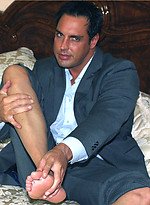 Stud Marcello has some fun with his new socks by With Marcello With Marcello