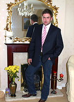 Horny gay guy plays with his cock after a long day at work by With Marcello