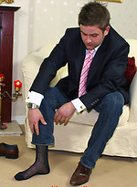 Horny gay guy plays with his cock after a long day at work by With Marcello