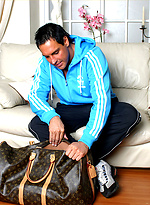 Hunk Marcello wanking his cock and rubbing his feet by With Marcello With Marcello