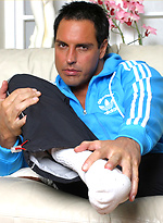 Hunk Marcello wanking his cock and rubbing his feet by With Marcello With Marcello