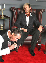 Sexy blonde gay master sucking and fucking his butler by With Marcello