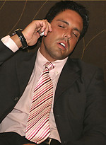 Marcello wearing a sexy suit and masturbating hard by With Marcello With Marcello