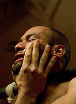Alessio and Leo are in incredible bondage suspension during the live shoot. by Bound Gods With Alessio Romero