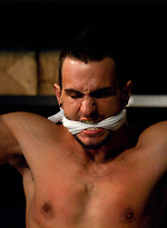 Phenix Saint gets his ass violated for the first time on BG. by Bound Gods With Phenix Saint