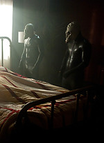 Three studs in gas masks bound and fist fucked helpless Lance Navarro. by Bound Gods With Lance Navarro