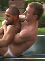Two studs battle it out in a powerful and sexy grudge match that ends with the winner pounding the loser\\\\\\\'s ass in a hot tub. by Naked Kombat