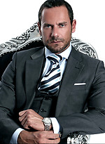 Hary hunk Jason Torres in a torture chair by Men at Play