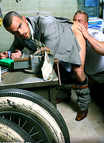 Stunning muscled guy showing his love gun by Men at Play With Damien Crosse