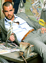 Stunning muscled guy showing his love gun by Men at Play With Damien Crosse