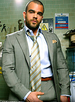 Stunning muscled guy showing his love gun by Men at Play With Damien Crosse