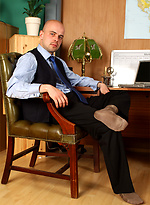 Horny stud plays with his hard cock before a job interview by With Marcello