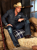 Marcello wearing a cowboy outfit and playing with his dick by With Marcello With Marcello