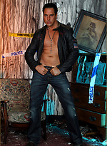 Marcello the hunk wearing tight leather and masturbating by With Marcello With Marcello