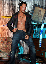 Marcello the hunk wearing tight leather and masturbating by With Marcello With Marcello