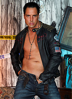 Marcello the hunk wearing tight leather and masturbating by With Marcello With Marcello
