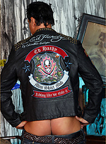 Marcello the hunk wearing tight leather and masturbating by With Marcello With Marcello