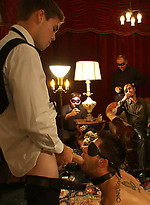 Hot boy next door gets tied up and used by a crowd of horny men. by Bound in Public