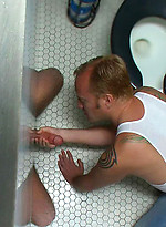 Cameron Adams is bound, beaten, humiliated and fucked in a public restroom. by Bound in Public