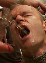 Riley Vicek makes his first appearance on video and he gets humiliated and gang-banged in the public toilet. by Bound in Public