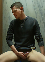 Riley Vicek makes his first appearance on video and he gets humiliated and gang-banged in the public toilet. by Bound in Public