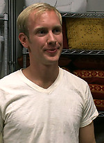 A studly blond straight dude gets tied up and used by a horny gay crowd. by Bound in Public
