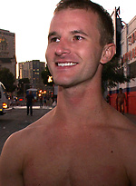 A sexy stud is stripped naked, humiliated and gang fucked in front of a cheering crowd. by Bound in Public