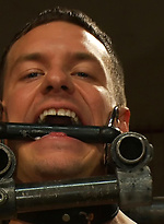Adam Knox gets used and cum all over his face from a crowd of horny men. by Bound in Public With Adam Knox