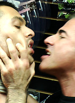 Latin stud gets double penetrated at Folsom Gulch porn store. by Bound in Public
