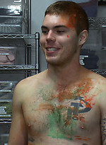 Straight stud Hayden Russo gets humiliated in a paint shop and the Gay Mafia violates his precious hole. by Bound in Public