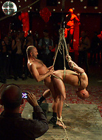 Patrick Rouge gets used and humiliated in front of a hundred horny men at the Bound In Public Launch Party. by Bound in Public With Patrick Rouge