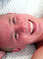 Horny Young Newbie Chris Tries his 1st Dildo and Shoots a Massive Load by English Lads