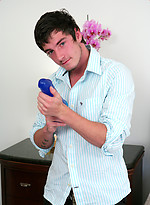 Naughty Straight Hunk Liam - His 1st Time Playing With a Dildo & Wow What a Cum Shot! by English Lads