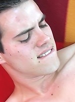 Brunette twink jerking off dick by Boy Crush