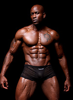 Ebony bodybuilder Sylvester Randolph by Muscle Hunks With Sylvester Randolph