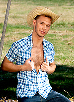 Zach Alexander shows his hairy muscled body outdoors by Colt Studio With Zach Alexander