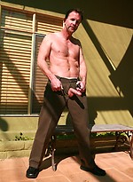 Jaren Taylor jerking off dick by Hot Older Male