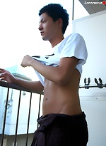 Japanese boy-next-door Haruki jerking off! by Japan Boyz