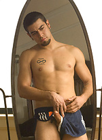 Dominic shows his cock and butt by Hot House Backroom