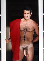 Hairy hunk naked. Gay vintage pics. by Colt Studio